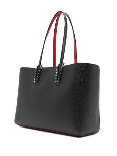 Christian Louboutin Cabata Shoulder Bag In Leather With Studs Detail On The Front In Black