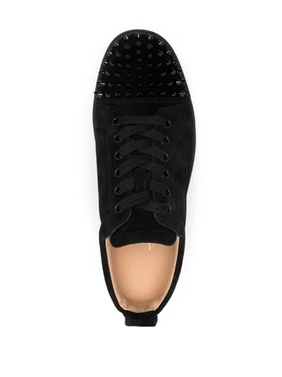 Christian Louboutin Louis Junior Spikes Sneaker In Black
