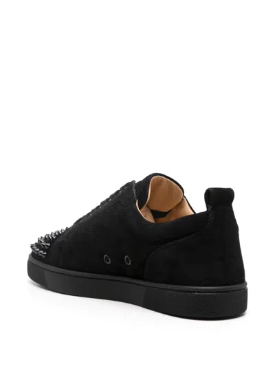 Christian Louboutin Louis Junior Spikes Sneaker In Black