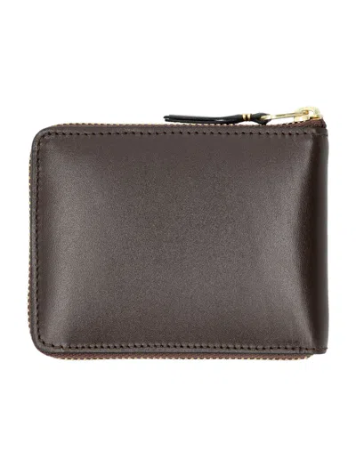 Comme Des Garçons Wallet Small Zip Around Wallet In Gray