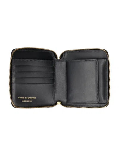 Comme Des Garçons Wallet Vertical Zip Around Wallet In Black