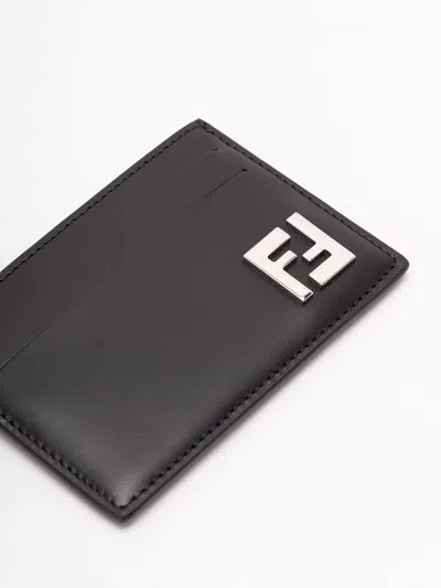 Fendi Men Flat Card Case In Multi