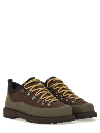 Diemme Brown Polyester Cow Leather Boots In Multi