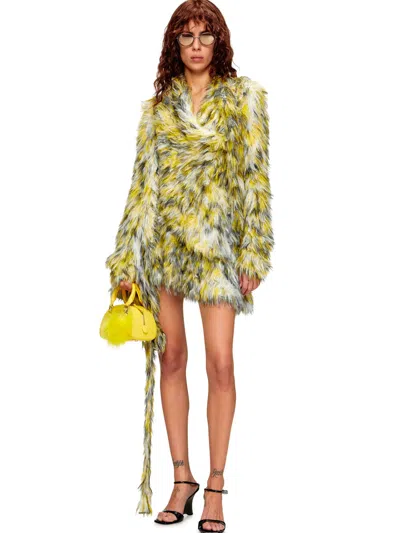 Diesel Flared Mini A-line Skirt In Green