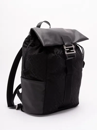Fendi `ff Baguette` Backpack In Black