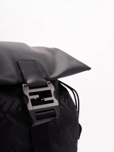 Fendi `ff Baguette` Backpack In Black