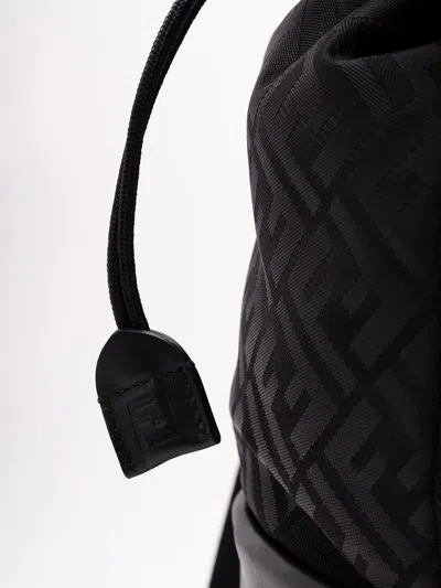 Fendi `ff Baguette` Backpack In Black