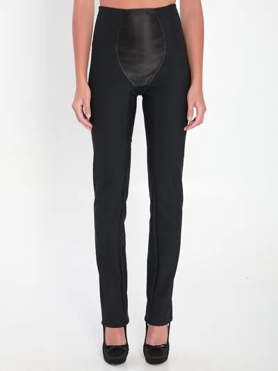 Dolce & Gabbana Leggings In Stretch Satin In Black