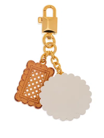 Dolce & Gabbana Sicily Cassata Keychain Charm In Gold
