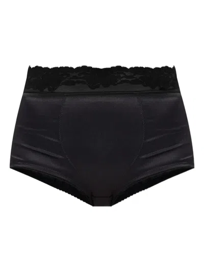 Dolce & Gabbana Tulle And Satin Briefs Clothing In Black