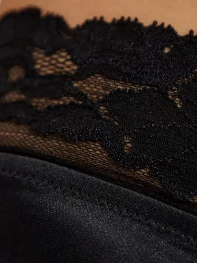 Dolce & Gabbana Tulle And Satin Briefs Clothing In Black