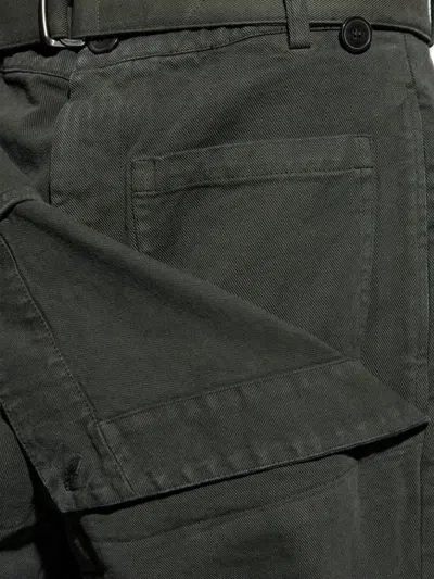 Dries Van Noten Mens Dark Grey Pennine Wide-leg Cotton Trousers In Gray