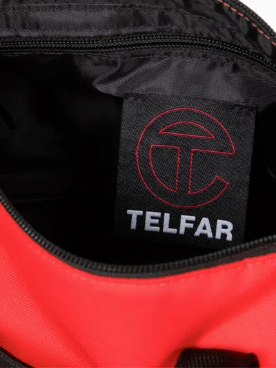 Eastpak X Telfar Medium Duffle Logo Patch Shoulder Bag In Red