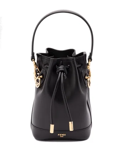 Fendi Mini Mon Tresor Leather Bucket Bag In Multi