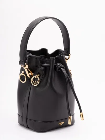 Fendi Mini Mon Tresor Leather Bucket Bag In Multi