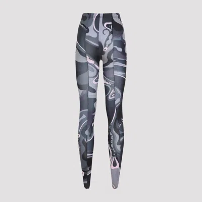 Pucci Printed Tights Clothing In Black