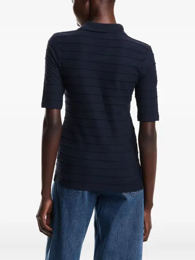Emporio Armani Short Sleeve Polo Neck In Blue