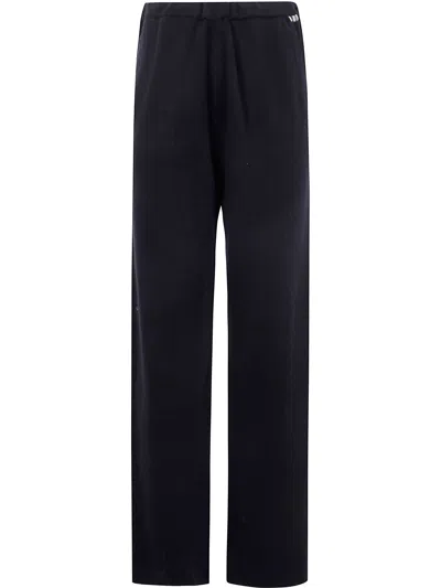 Extreme Cashmere Elasticated-waist Cashmere Trousers In Black