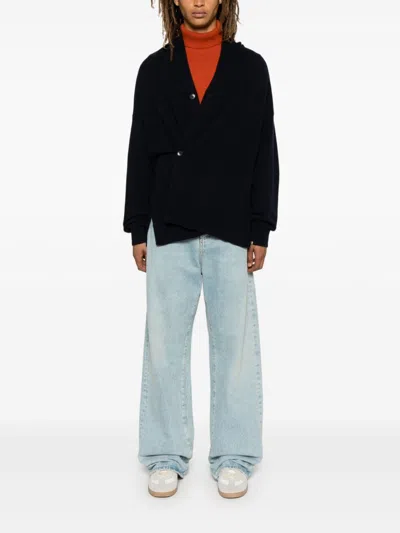 Extreme Cashmere Wool Cardigan In Black