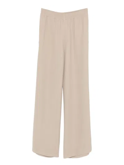 Fabiana Filippi Beige Wide-leg Trousers In Neutral