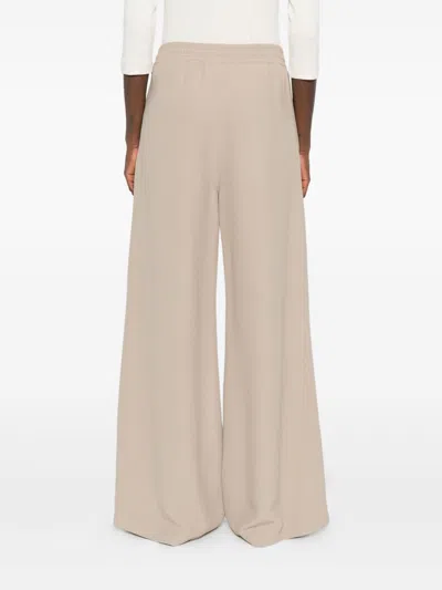 Fabiana Filippi Beige Wide-leg Trousers In Neutral