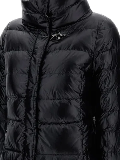 Fay Down Jacket With Long Quilted Design In Black
