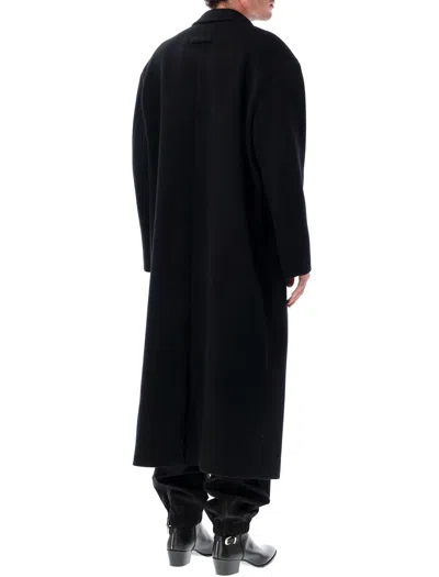 Fear Of God Melton Wool Relaxed Coat In Black