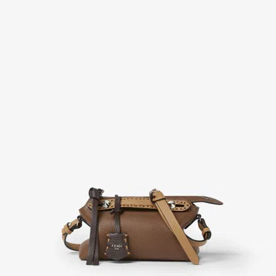 Fendi Mini By The Way Selleria Leather Handbag