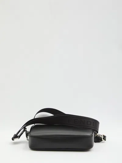 Fendi Adjustable Detachable Shoulder Strap Camera Case In Black