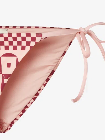 Fendi Swim Briefs With Micro Patchwork Print In Pink