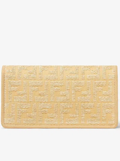 Fendi Wallet On Chain Baguette In Gold