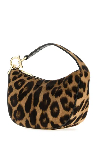Ferragamo Leopard Print Extra Small Hobo