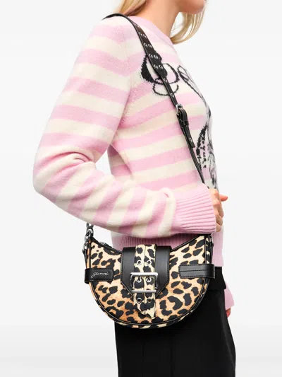 Ganni Bucky Leopard Small Shoulder Bag