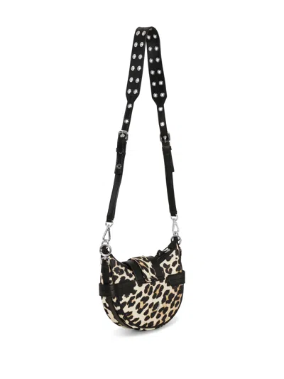 Ganni Bucky Leopard Small Shoulder Bag