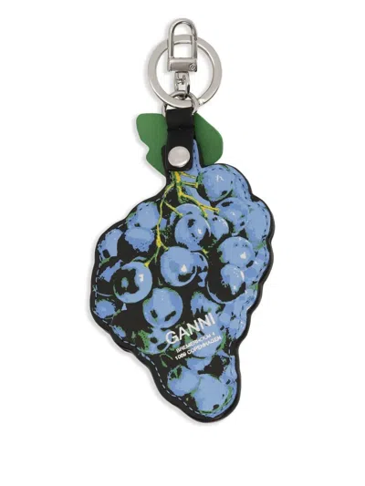 Ganni Multicolour Recycled Leather Key Holders