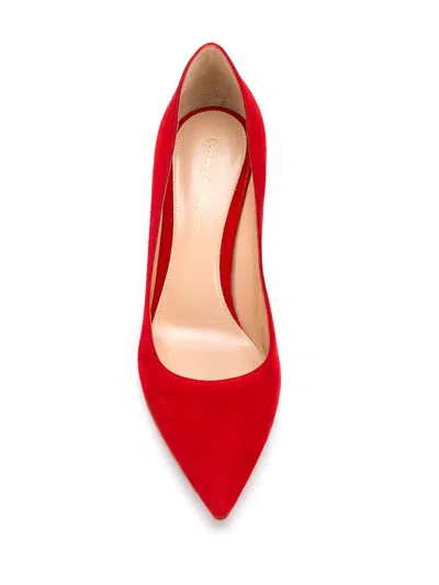 Gianvito Rossi Gianvito 85 Suede Pumps Shoes In Red