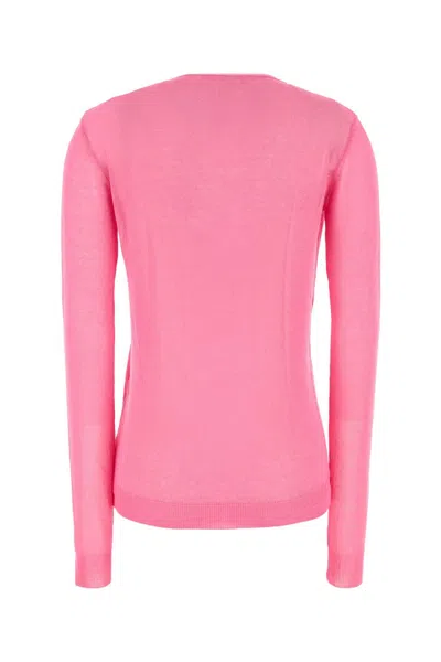Gimaguas Fluo Pink Viscose Blend Jason Sweater In Pink