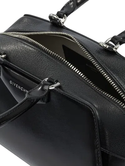 Givenchy Women Antigona East West Small Leather Shoulder Bag In Black