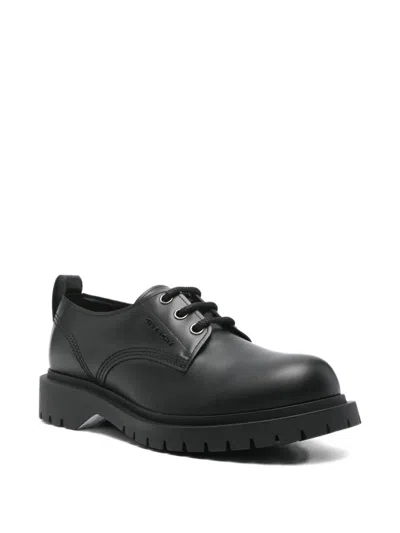 Givenchy Brushed Bull Leather Loafers With Pull Tab In Black