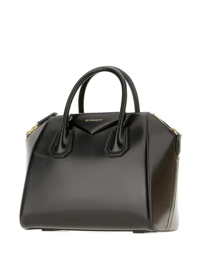 Givenchy Calfskin Tote Bag With Top Handle Called Antigona In Black