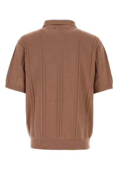Golden Goose Dark Pink Cotton And Polyester Polo Shirt In Pink