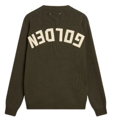Golden Goose Deluxe Brand Logo Detailed Crewneck Jumper In Green