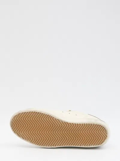 Golden Goose Super Star Leather Upper And Toe La In White