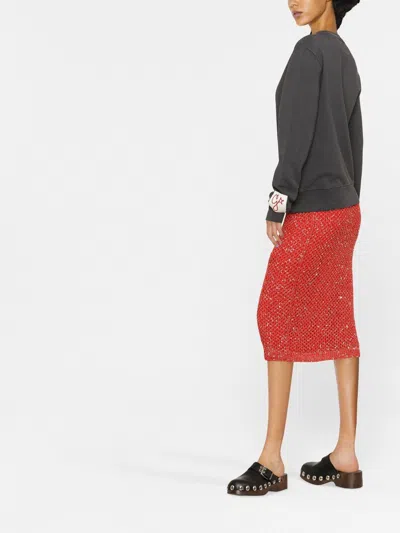 Golden Goose Cotton Crewneck Sweatshirt In Gray