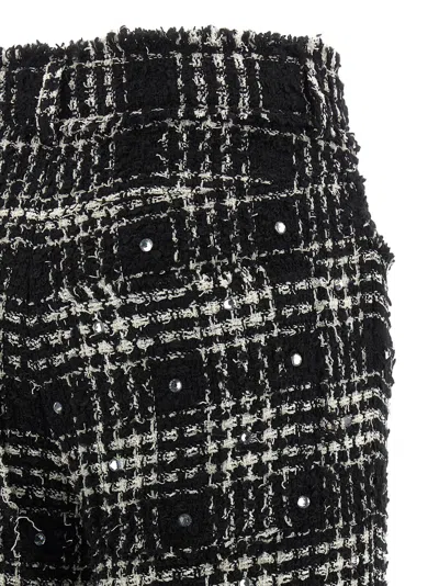 Giuseppe Di Morabito Textured Trousers With Frayed Hem And Elastic Waistband In Black