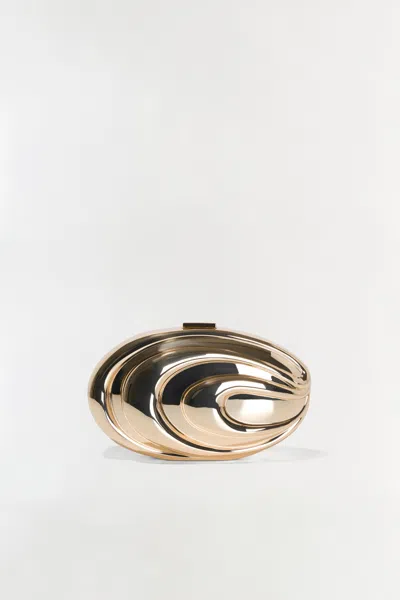Simkhai Women's Inez Metal Clutch In Gold In Gold