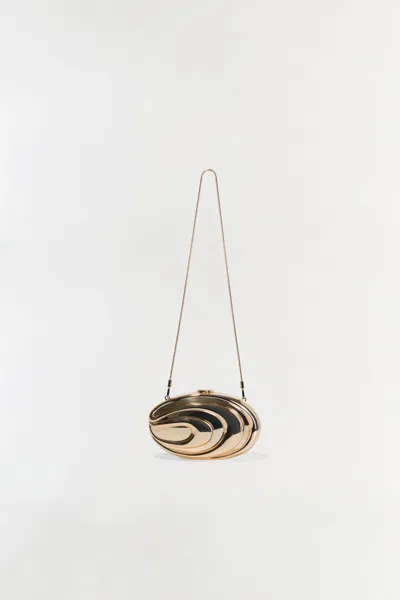 Simkhai Women's Inez Metal Clutch In Gold In Gold