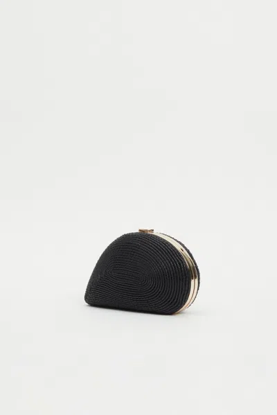 Simkhai Women's Bridget Corded Shell Clutch In Black In Black