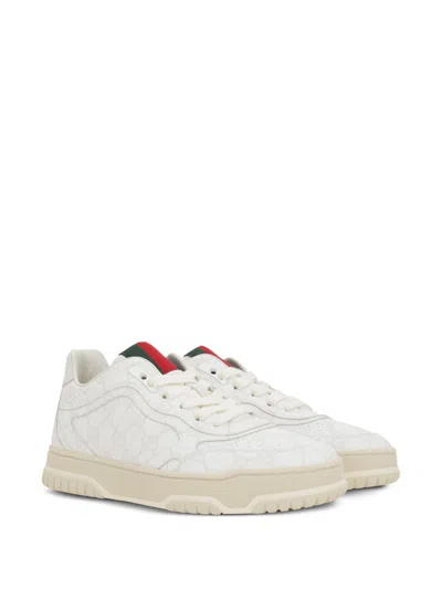 Gucci Re-web Sneakers In White