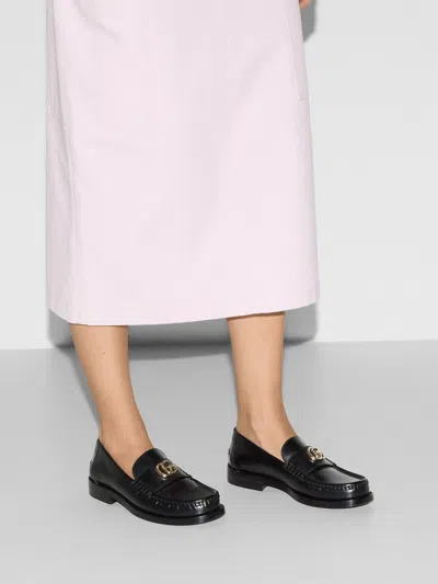 Gucci Double G Loafers Women In Black